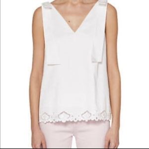 Ted Baker Dayna Bow Shoulder Sleeveless Top NWT Sz 1